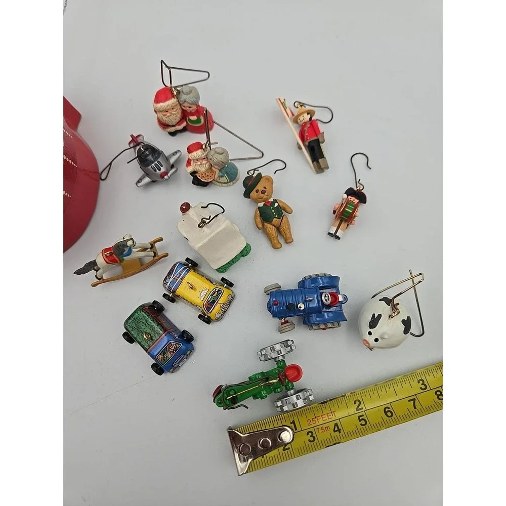 Vintage Hallmark Keepsake miniature ornaments Lot 1990s Holiday‎ Christmas